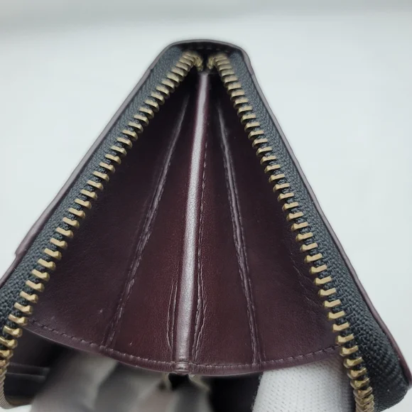 Coach Accordian Textured Leather Wallet - Picture 7 of 10